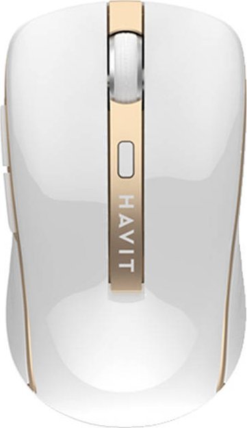 Maus wireless Havit MS951GT, 1600 DPI, 2.4 GHz, i bardhë