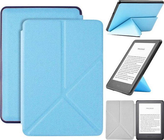 Mbulesë origami Amazon për Kindle 10, 6", përshtatje precize, blu