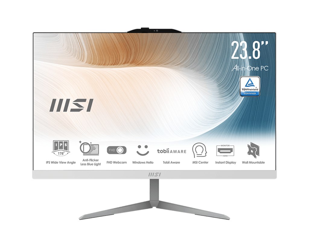 Kompjuter MSI Modern AM242, i3-1215U, 23.8", 8GB/512GB, i bardhë