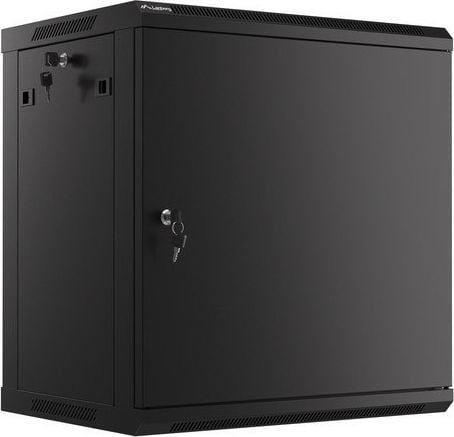 Ѕиден мрежен кабинет Lanberg WF01-6412-00B, 19", 12U, црн