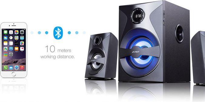 Altoparlant Bluetooth F380x, stereo, i zi/i kaltër