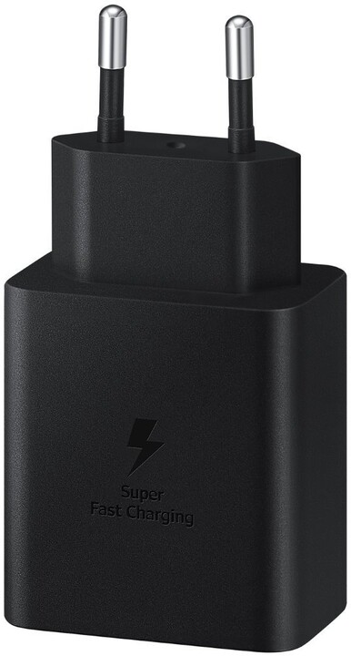 Полнач Samsung со поддршка за брзо полнење (45W) со USB-C кабел, црн
