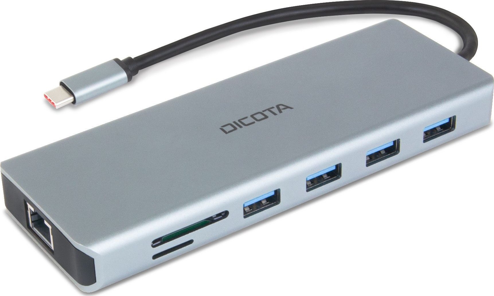 Hub USB C DICOTA D32065, USB 3.2 Gen 1, 100W PD, argjendtë