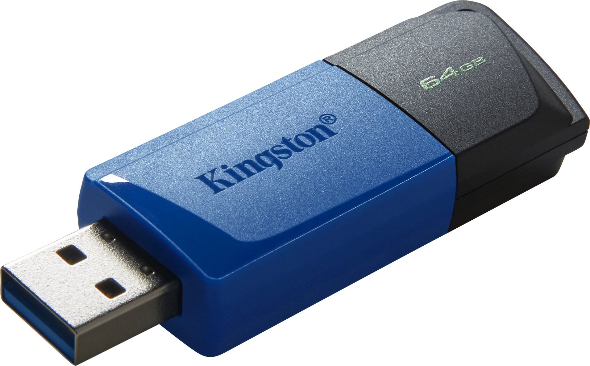 USB Kingston DataTraveler Exodia M, 64GB, USB 3.2, e zezë blu