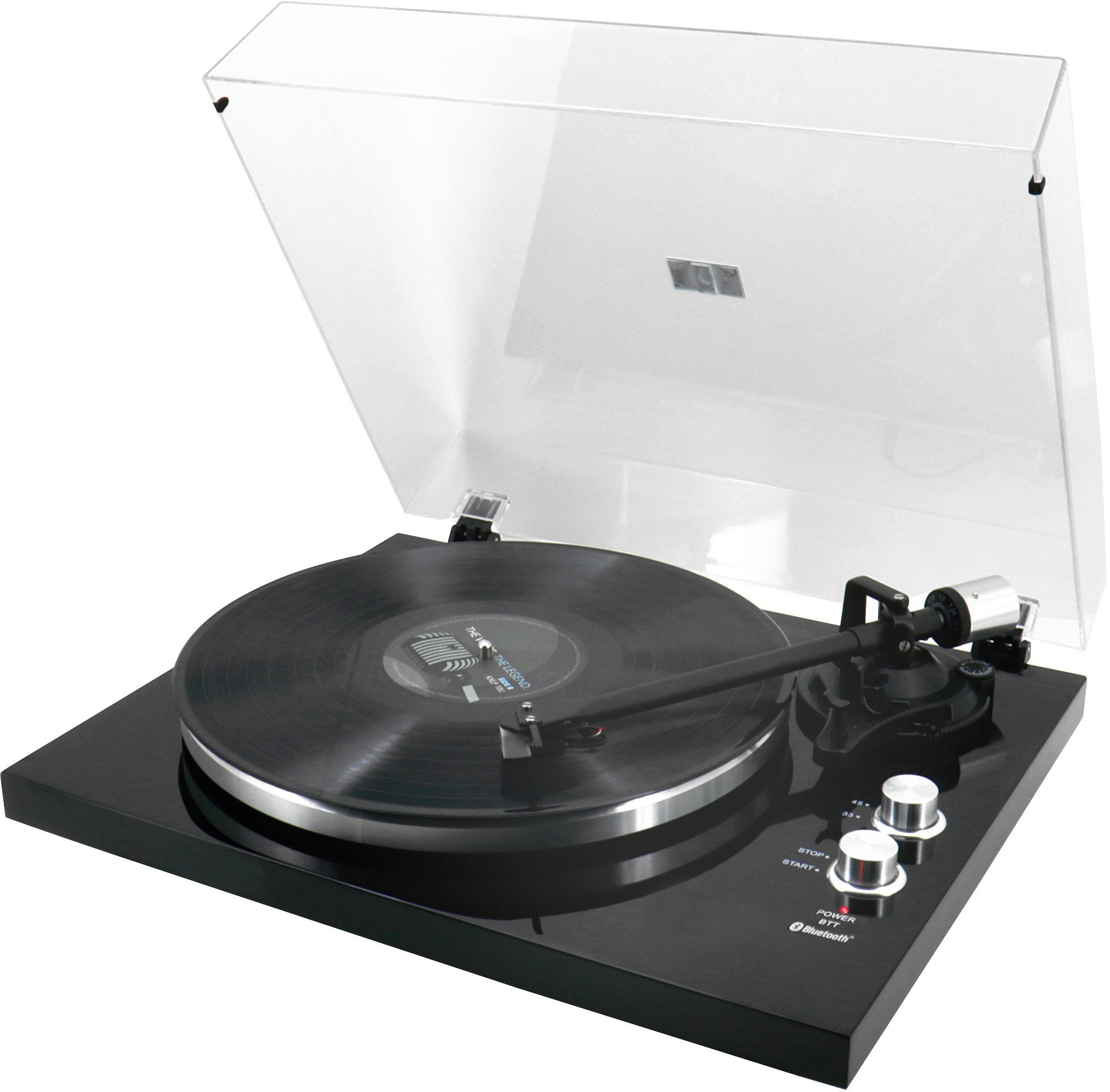 Gramafon Soundmaster PL790SW, 33/45 rpm, Bluetooth, i zi me shkëlqim