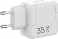 Karikues muri MX Burst GaN PD 35W, 2x USB C, kabllo USB C në Lightning PD 20W, i bardhë