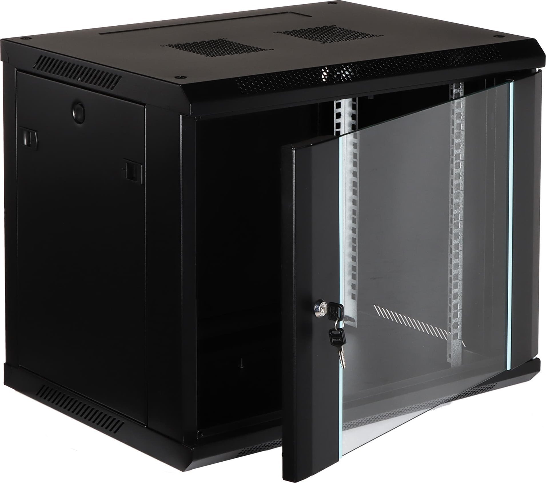 Кабинет за мрежа Eprado R19 9U, 19", ѕиден монтажен, црн