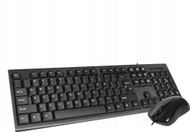 Set tastierë dhe mausi Omega OKM-09, me kabllo, 1200 DPI, i zi