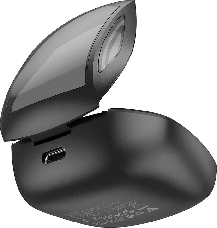 Kufje wireless in-ear Hoco TWS EW28, Bluetooth 5.3, me kuti karikimi, të zeza