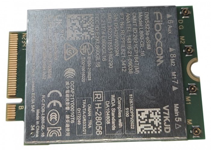 Kartë WWAN e brendshme Dell DW5823E, 1000 Mbit/s