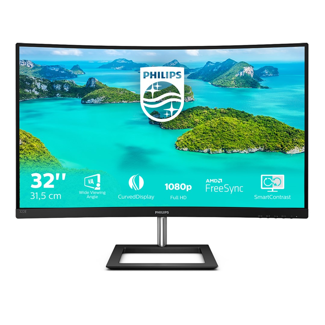 Монитор Philips E Line, 31.5", 1920 x 1080, Full HD, 75 Hz