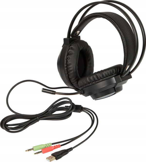 Set gaming BLOW CYBERGOD, tastierë me LED, maus ergonomik, kufje me mikrofon, e zezë