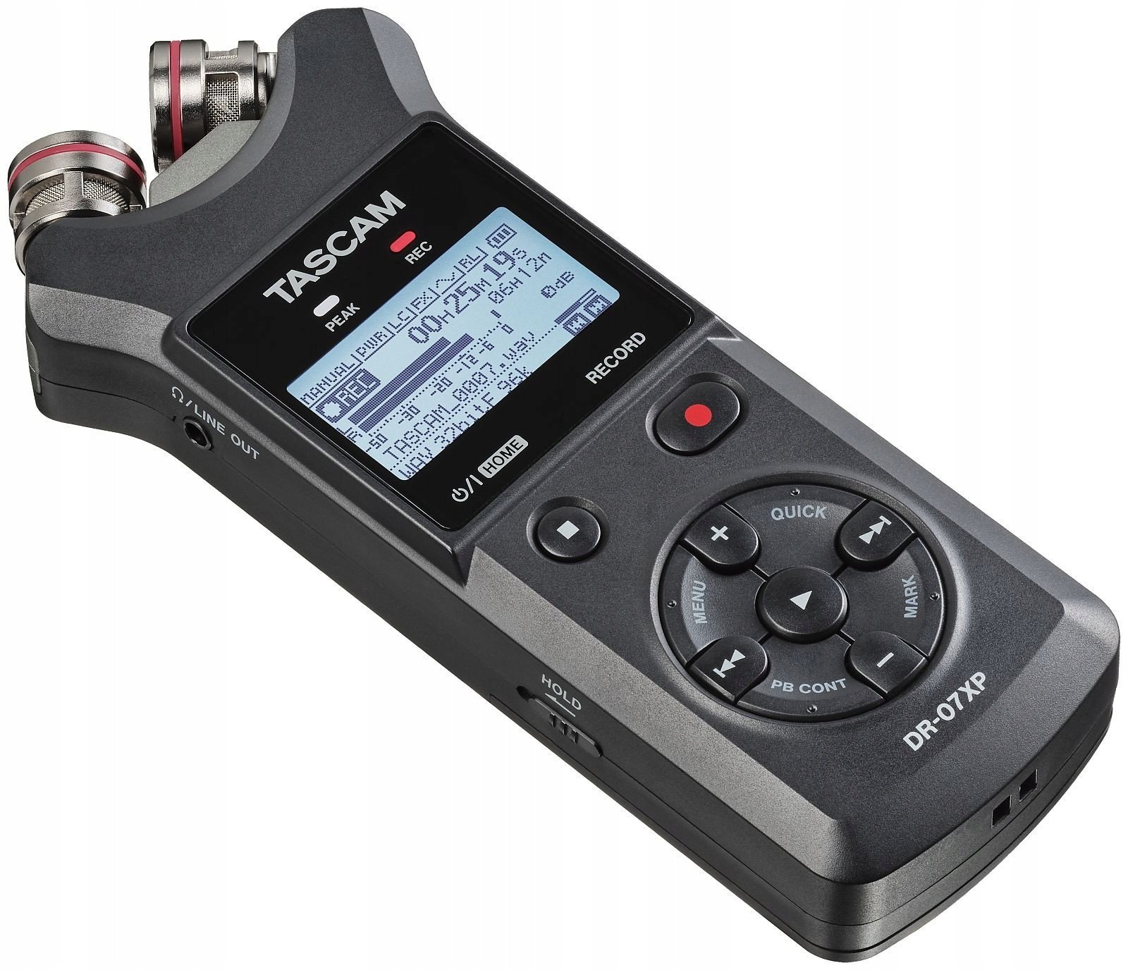 Пренослив аудио-регистратор Tascam DR-07XP, 32 bit float, USB C, црн