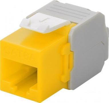 Keystone rrjeti Frutto RJ45 Cat6A UTP 500MHz, pa vegla, i verdhë
