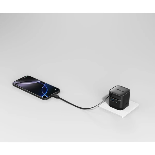 Karikues Cubenest S3D2 PD GaN, 65W, me kabllo USB C, i zi