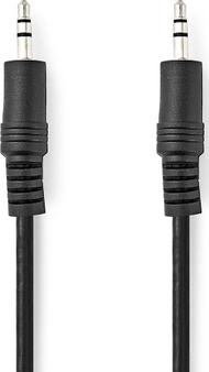 Аудио стерео кабел Недис, 3,5 мм машки на 3,5 мм машки, 10 м, црн