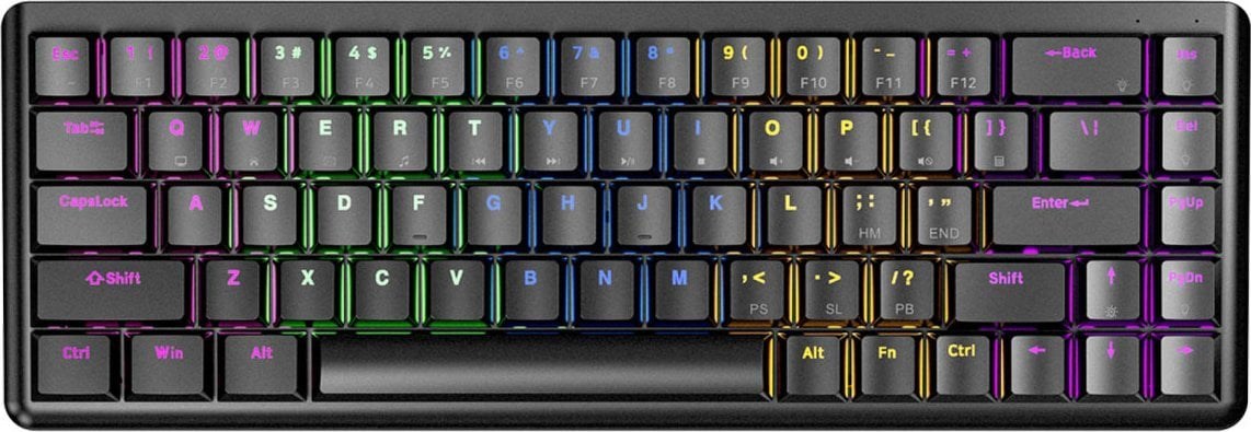 Tastierë Rampage Rebel, Low Profile, Red Switch, e zezë