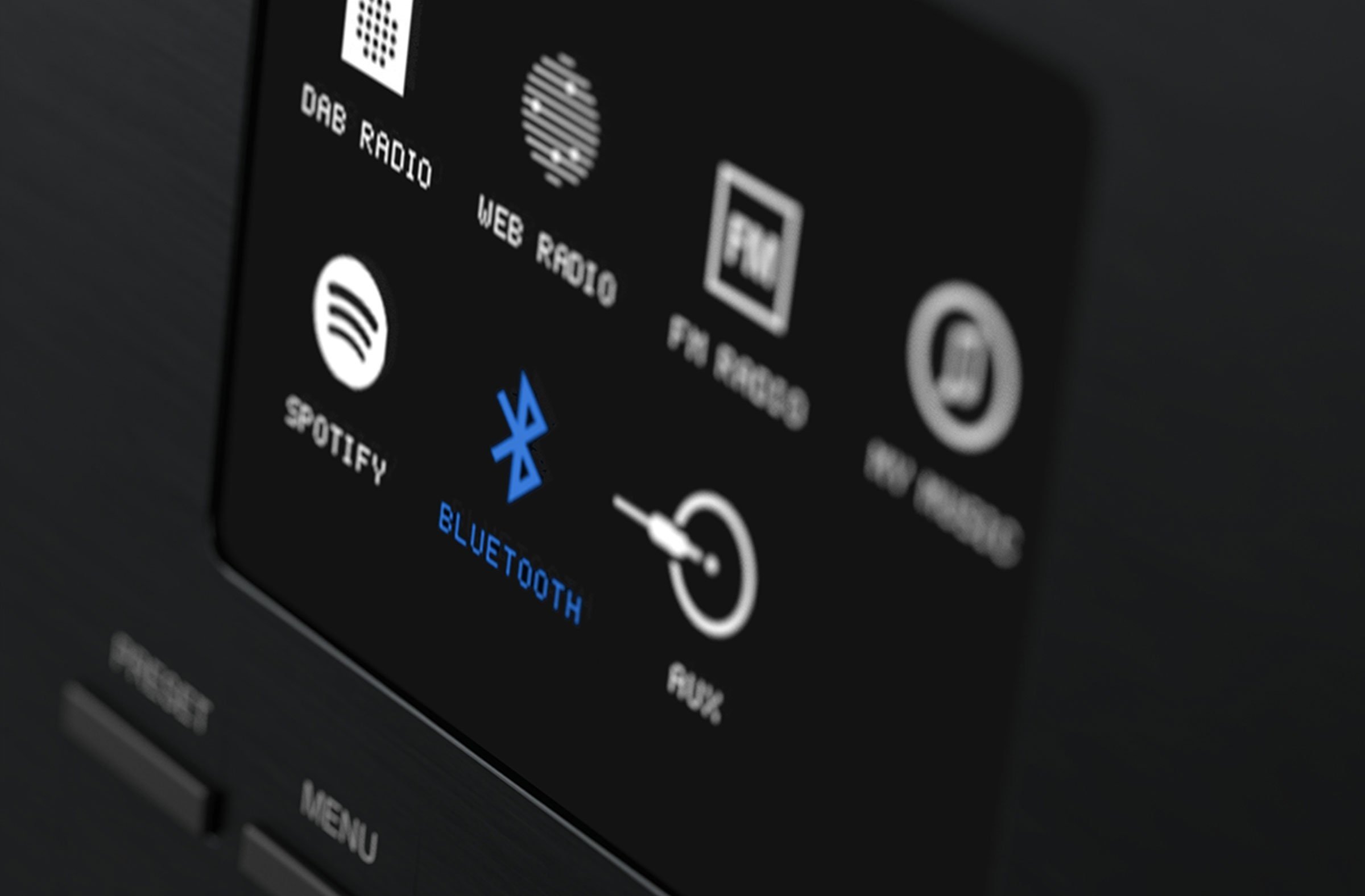 Radio tavoline Pinell Supersound 201W, DAB+ FM internet radio, Bluetooth WiFi, dru arrë