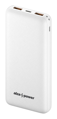 Karikues portativ AlzaPower Onyx, 20000mAh, Fast Charge PD 3.0, i bardhë