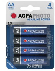 Bateri alkaline AgfaPhoto LR6 Essential AA, paketim 4 copë