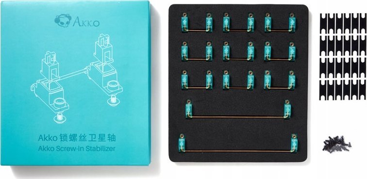 Set stabilizuesish PCB për tastierë mekanike, vida, najlon me tela të veshur me ar, shumëngjyrësh