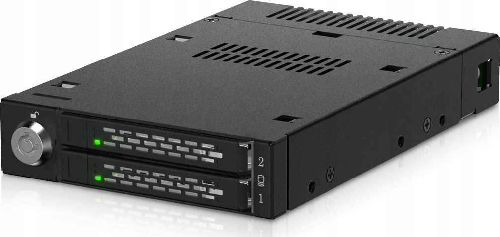 Kasetë mobile rack ICY Dock MB834MK B V2, 2 porta M.2 NVMe, PCIe 4.0, e zezë