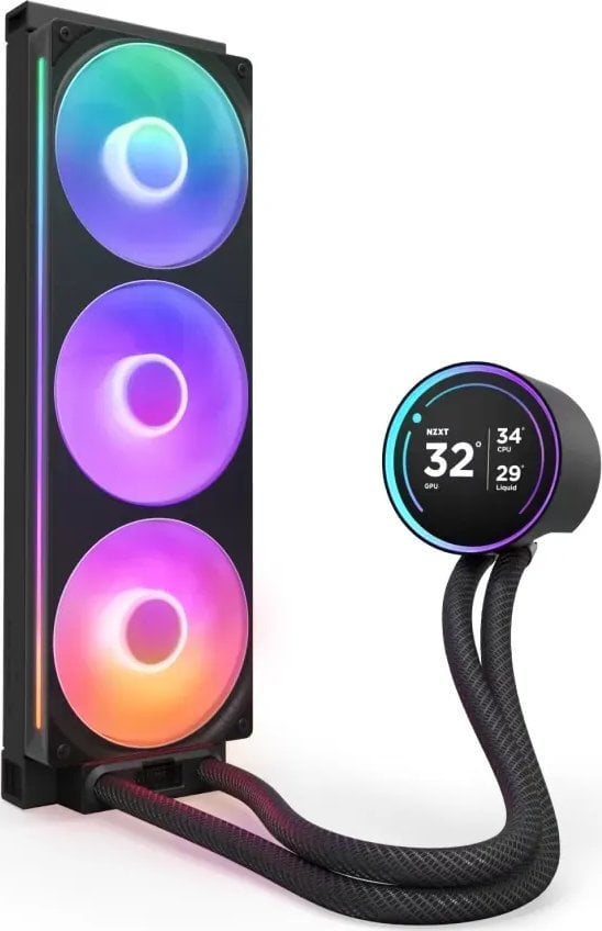 Ftohës me ujë NZXT Kraken Elite 360 RGB, radiator 360 mm, i zi