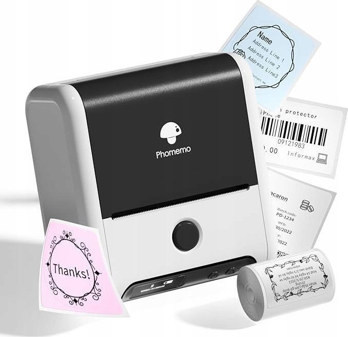 Printer etiketash Phomemo M200, termik, Bluetooth, i bardhë