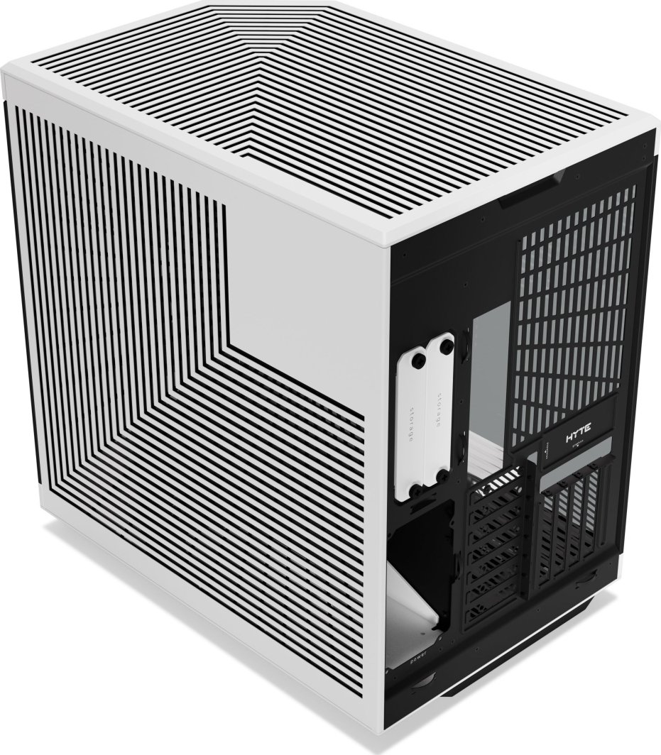 Kasë Hyte Y70, e zezë dhe e bardhë, Midi Tower