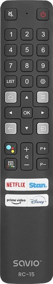Pilot universal Savio RC-15, për SMART TV, i zi