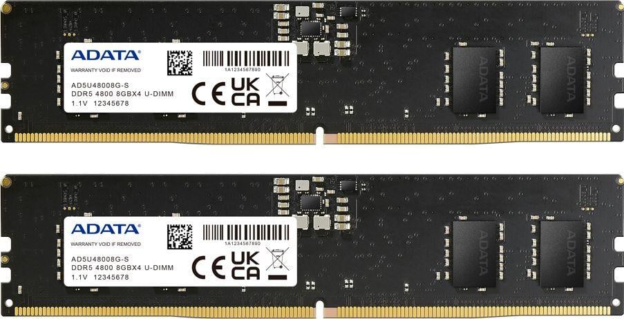 Memorie ADATA DDR5, 16 GB, 4800 MHz, CL40, AD5U48008G-DT