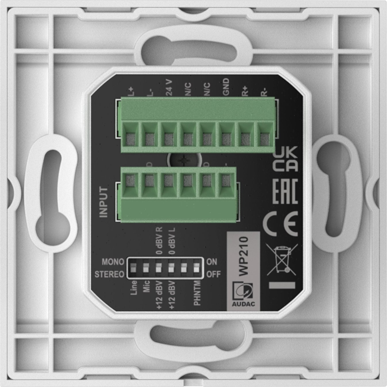 Panel muri Audac WP210, Mic Line për ARES5A, i bardhë