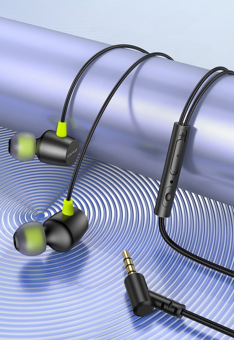 Kufje me kabllo Awei L5, 3.5mm, stereo, të zeza