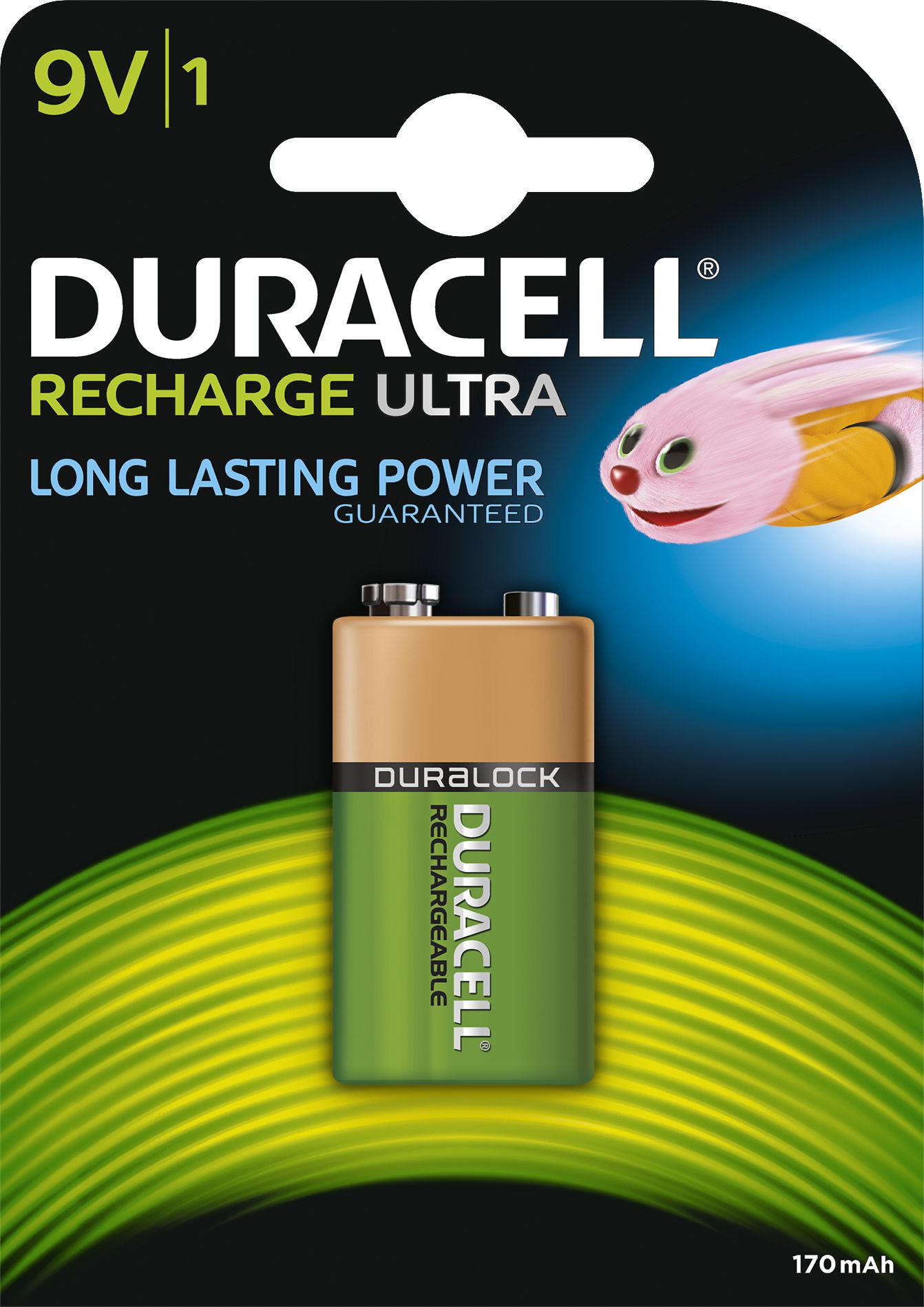 Bateri e rikarikueshme Duracell Recharge Ultra 9V, 170mAh, një copë