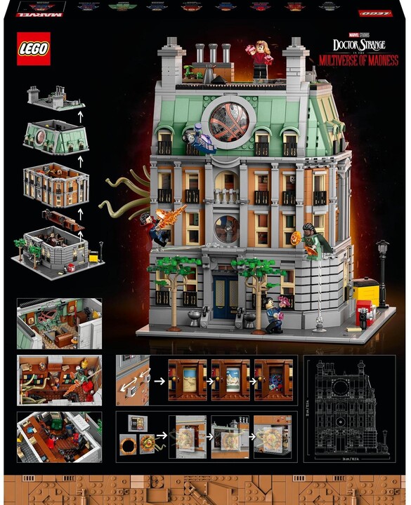 Set LEGO® Marvel 76218 Sanctum Sanctorum, 2708 pjesë