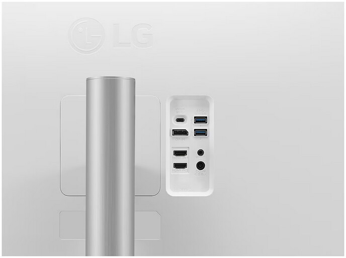 Monitor LG 32UP55NP-W, 31,5", LED, 4K UHD, i zi/ argjendtë