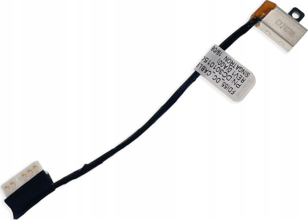 Kabllo Dell DC-IN, 11cm, e zezë