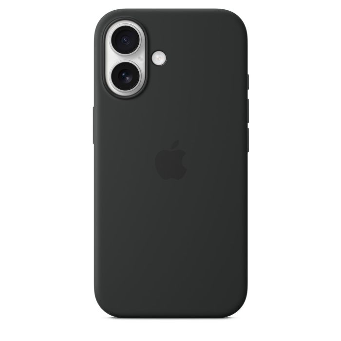 Apple iPhone 16 Silicone Case with MagSafe, Black