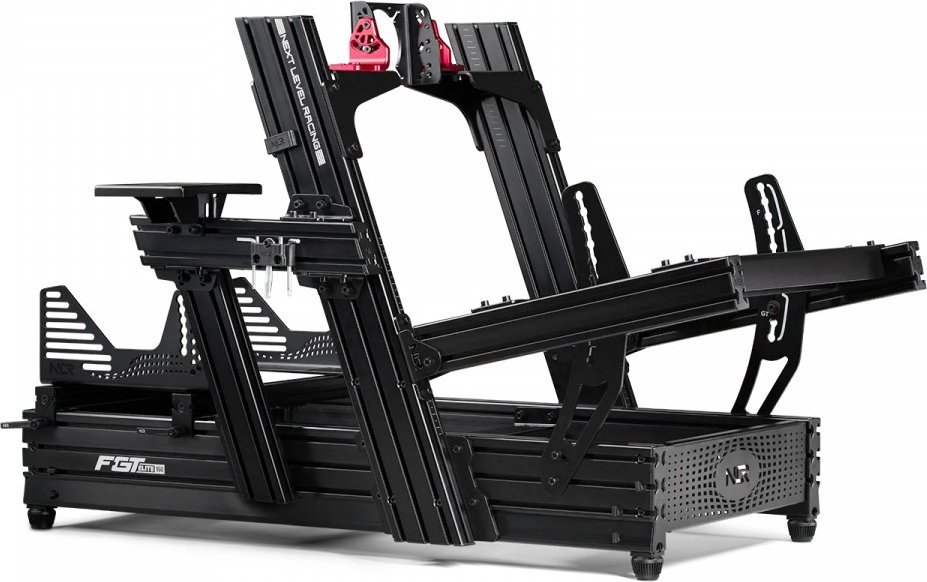 Kokpit simulimi Next Level Racing ELITE 160 Front &amp; Side Mount, strukturë alumini, Black Edition, i zi