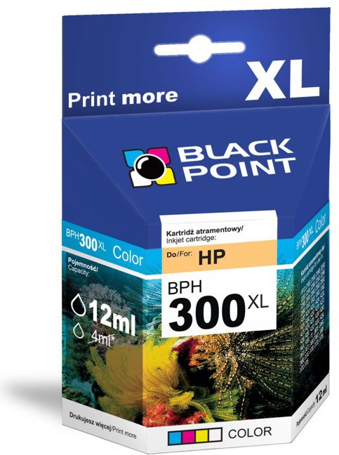 Боја за принтер Black Point BPH300XLC / CC643EE бр. 300, цијан / магента / жолта