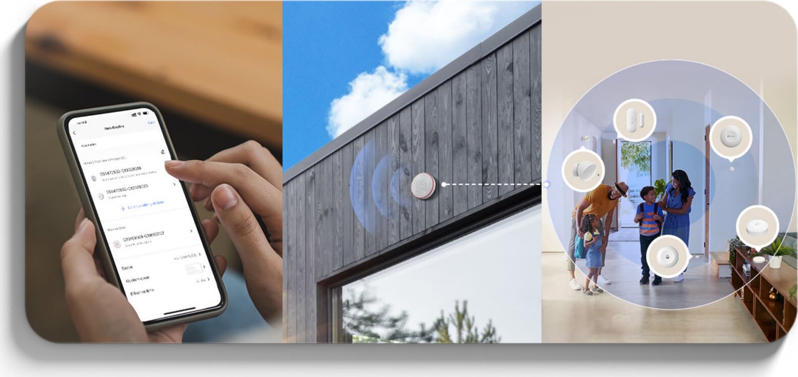 Sirena e jashtme pa tela Ezviz T9c, 90 105dB, për sistemin A3, e bardhë