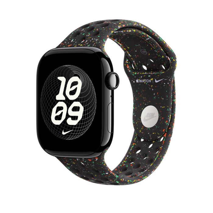 Apple Watch 46mm Band, Midnight Black Nike Sport Band, S/M