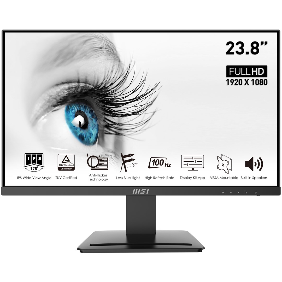 Monitor MSI Pro MP243X, 23.8", 1920 x 1080, Full HD, 100 Hz, i zi