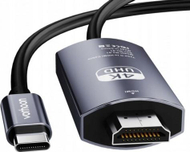 Kabllo adapter USB C në HDMI, 3.1, 4K, 200cm, e zezë