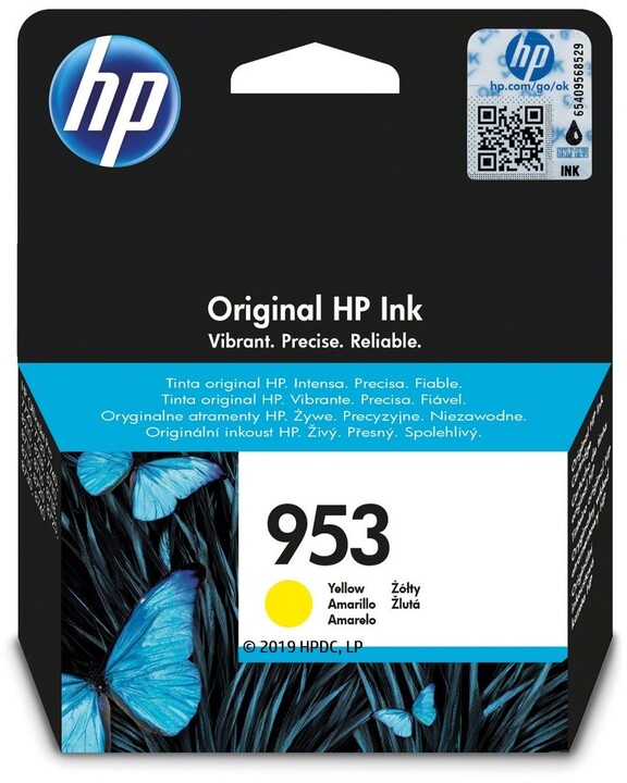 Toner HP F6U14AE, verdhë