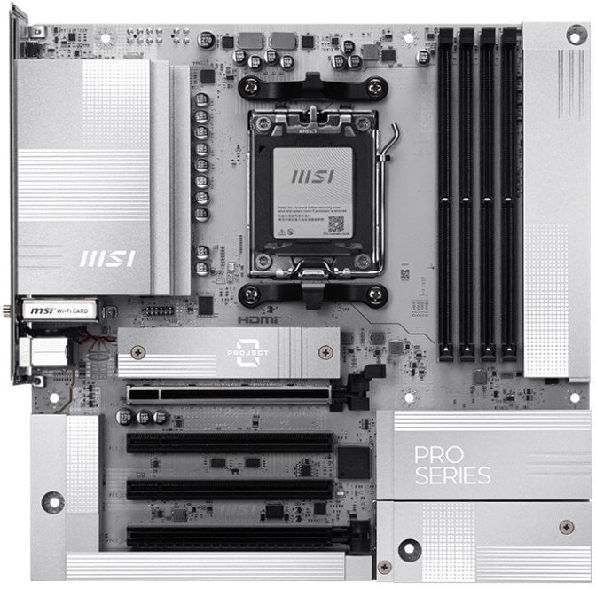 Pllakë amë MSI PRO B850M-A WiFi PZ, AM5, DDR5, MicroATX