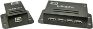 Zgjatувач USB Lindy 42681, USB 2.0, Cat.5 50m, 4 порти