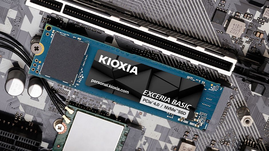 SSD NVMe KIOXIA Exceria Basic, PCIe 4.0, M.2 2280, црн