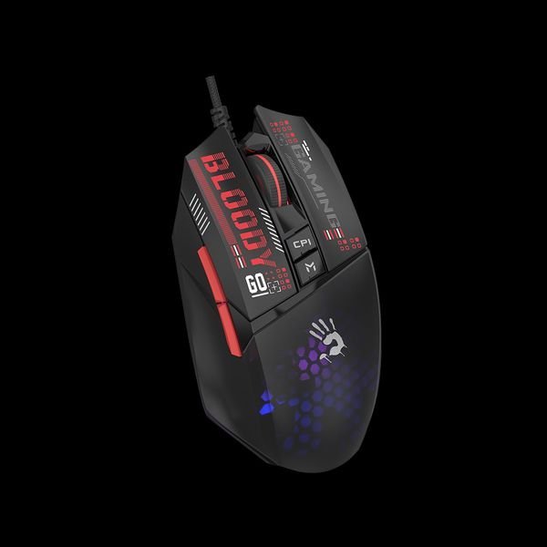 Maus gaming A4tech Bloody W60 Max Mini, 7 butona, RGB, i zi