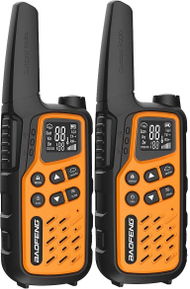 Set radiolidhje Baofeng BF 25E PMR446, 10 km, 1400 mAh, portokalli